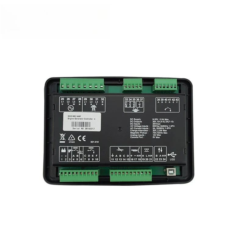 Фото Контроллер дизельного генератора DSE6020MK2, аксессуары для генераторов DSE6020MKII №2