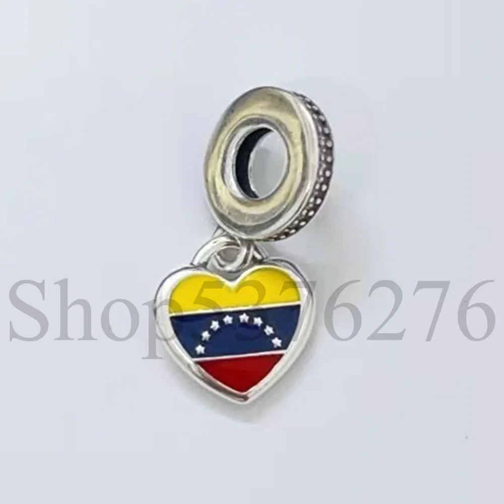 Бусина из стерлингового серебра 925 пробы Viva Mexico Sombrero Costa Rica Travel Dangle Charm Fit Pandora