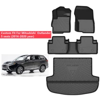 custom fit car interior accessories car floor mat for 16 20 mitsubishi outlandertpe eco material trunk mat left hand drive
