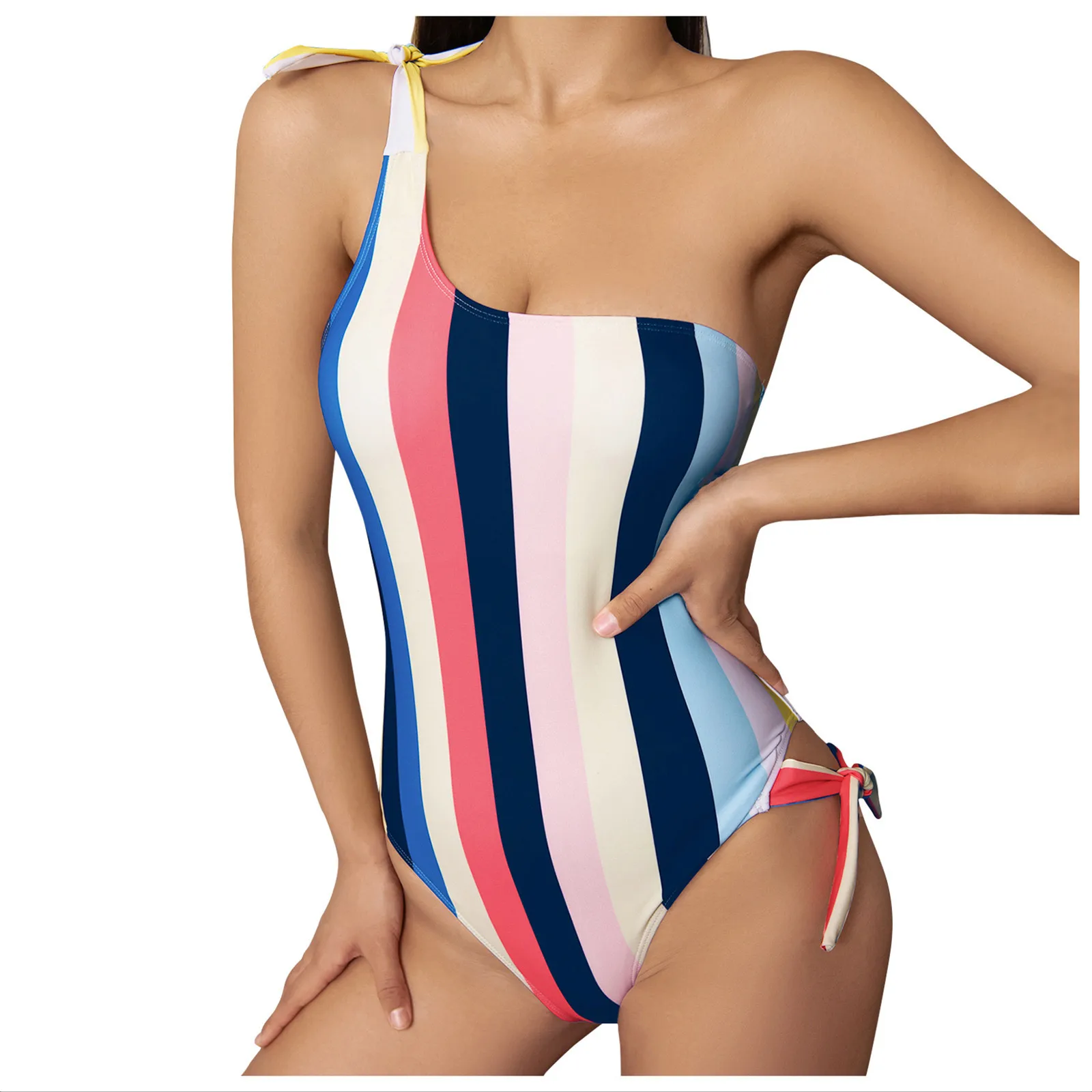 

Модный костюм для пляжа, женский купальник в полоску, пляжная одежда, купальники танкини, женские купальные костюмы