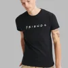 2022 Fashion Men New Summer O-Neck Short-Sleeve Shirt Friends Element Print T-Shirt Top Casual Loose Street Clothing Streetwear 2