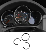 real carbon fiber dashboard speedometer circle decoration sticker trim car accessories fit for porsche macan panamera cayenne