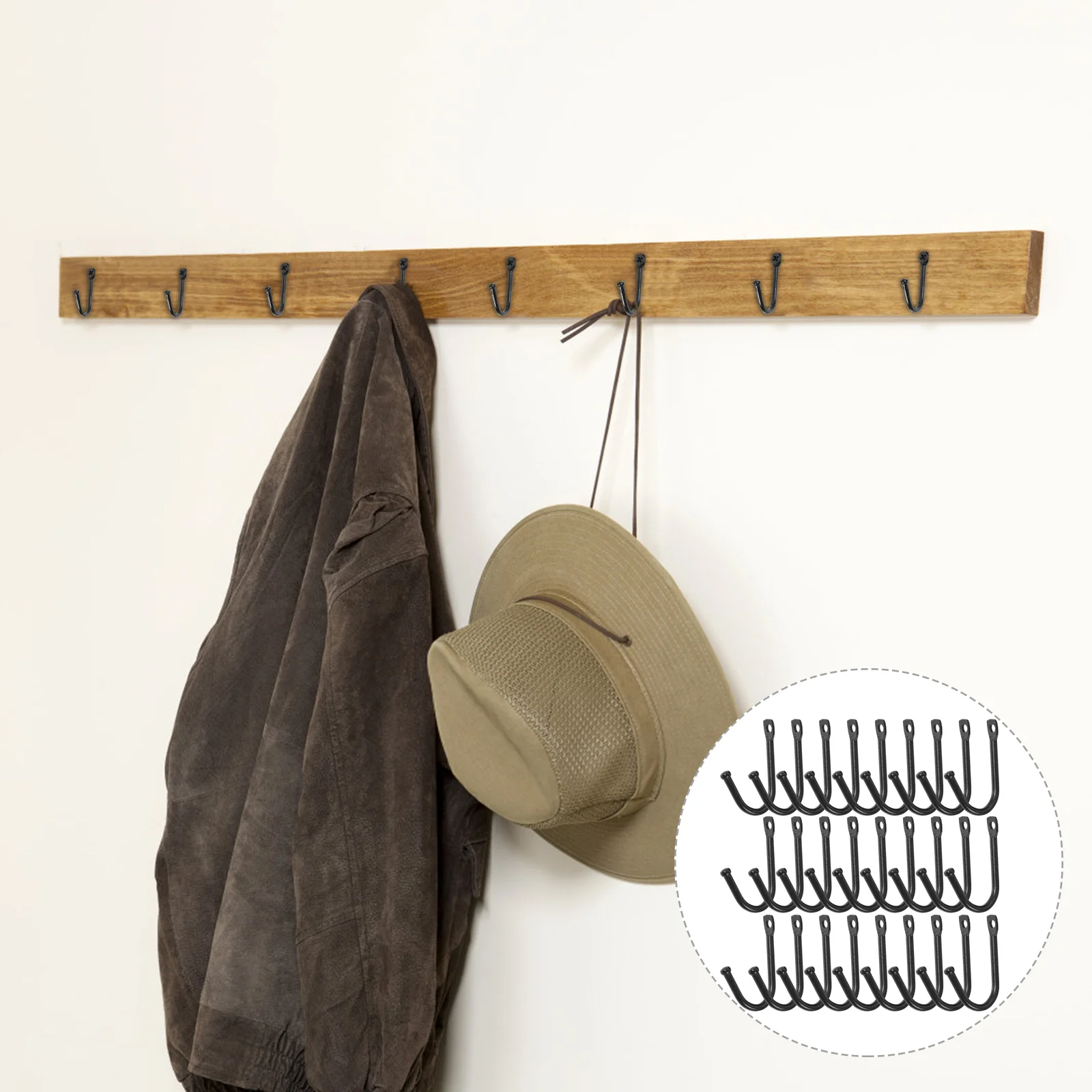 

Iron Wire Key Hooks Wall Decorative Keychain Keys Vintage Coffee Mug Hanger Metal Hooks For Bedroom Entryway