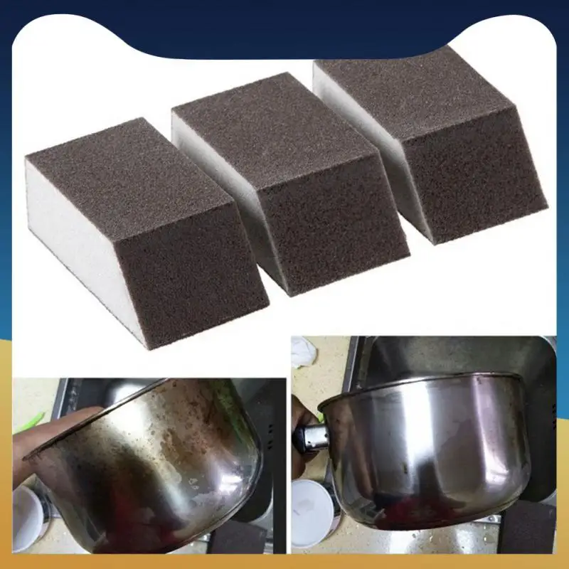 

1pcs Alumina Emery Sponge Brush Remove Stains Rust Eraser Cleaning Strong Decontamination Eraser Sponge Kitchen Washing Cleaner