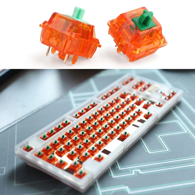 

5-контактный 62g / 67g RGB SMD переключатель ключа Cherry MX эквивалентен DIY сменному линейному переключателю механической клавиатуры