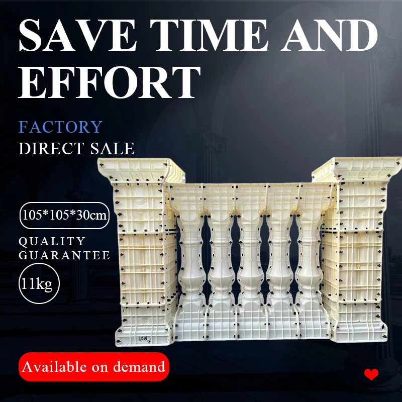 The Carved Railing Carved Roman Pillar Mold European -style Villa Cement Homemade Balcony Fence Complete Set Model