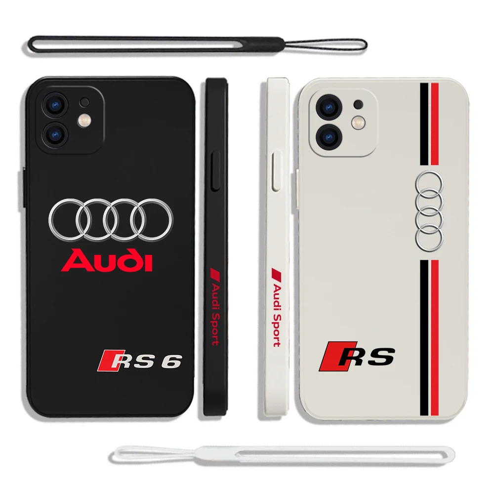 

RS Phone Case For Samsung Galaxy S23 S22 S21 S20 Ultra Plus FE S10 4G S9 S10E Note 20 10 9 Plus With Lanyard Cover