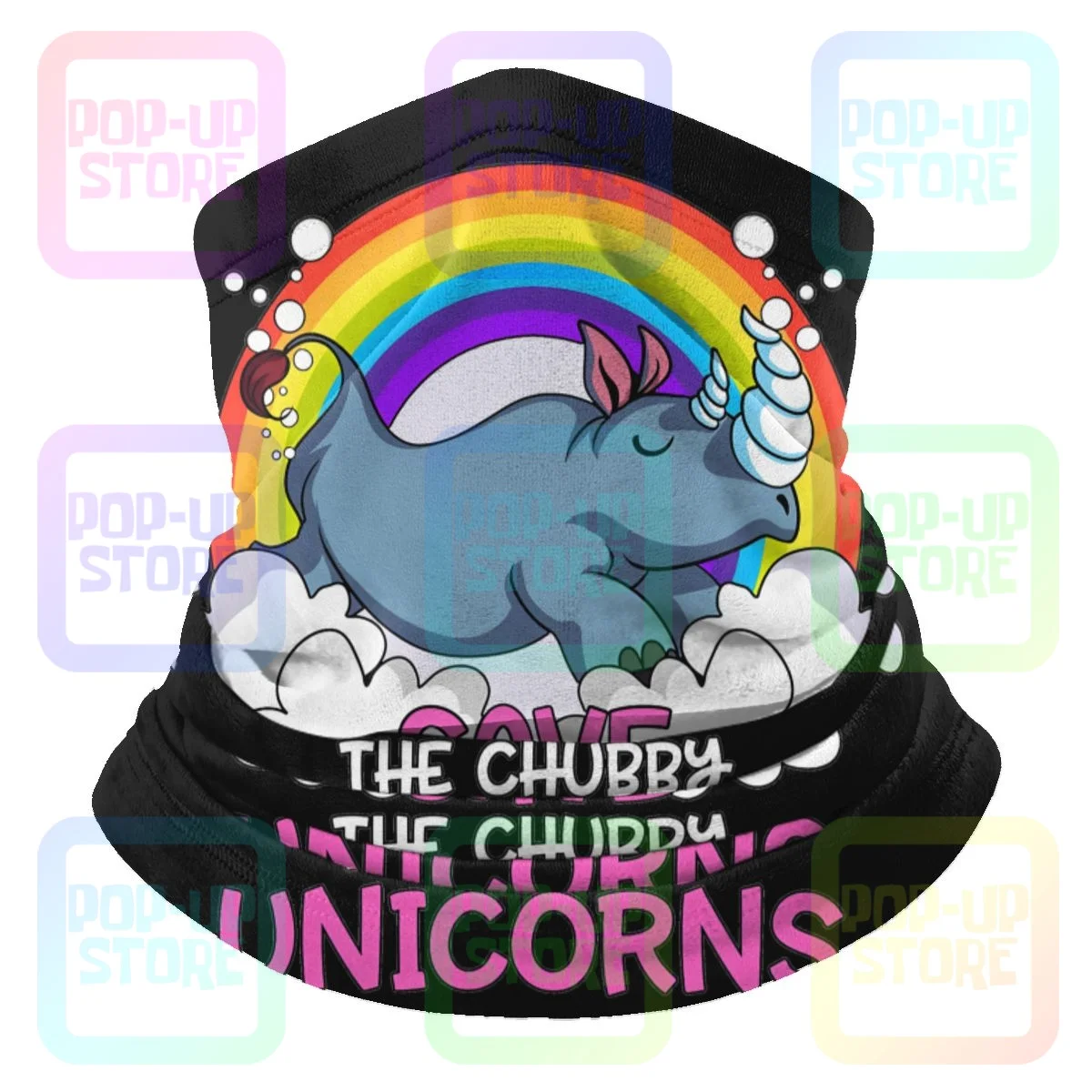 Спасите полных единорогов Радужный шейный Гетр из микрофибры бандана шарф