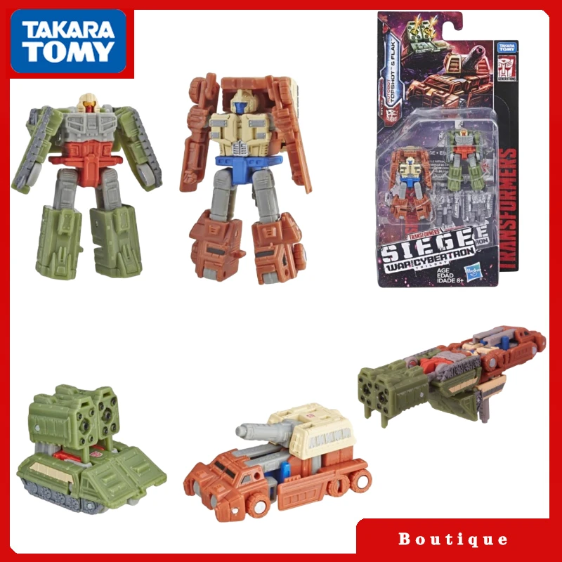 В наличии Takara Tomy Трансформеры войны для Cybertron: осада WFC-S6 Topshot &amp Flak экшн-фигурки
