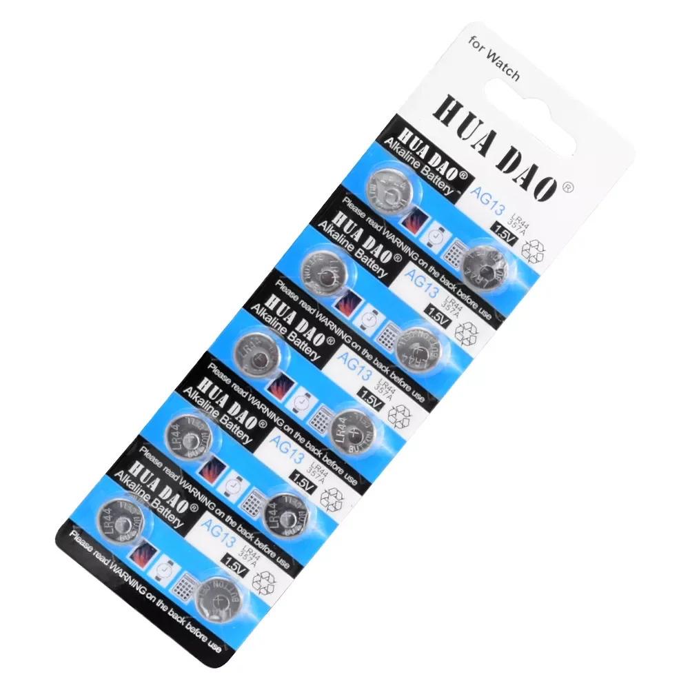 20pcs 30mAh 1.55V AG13 LR44 L1154 RW82 RW42 SR1154 SP76 pila SR44 Button Batteries For Watch Toys Remote Cell Coin Battery images - 6