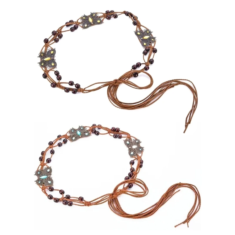 

Boho Waist Chain Belt Casual Dress Belt Skirt Belt Bead Waist Belt Chain Belts For Women Bohemian Belly Drop Shipping