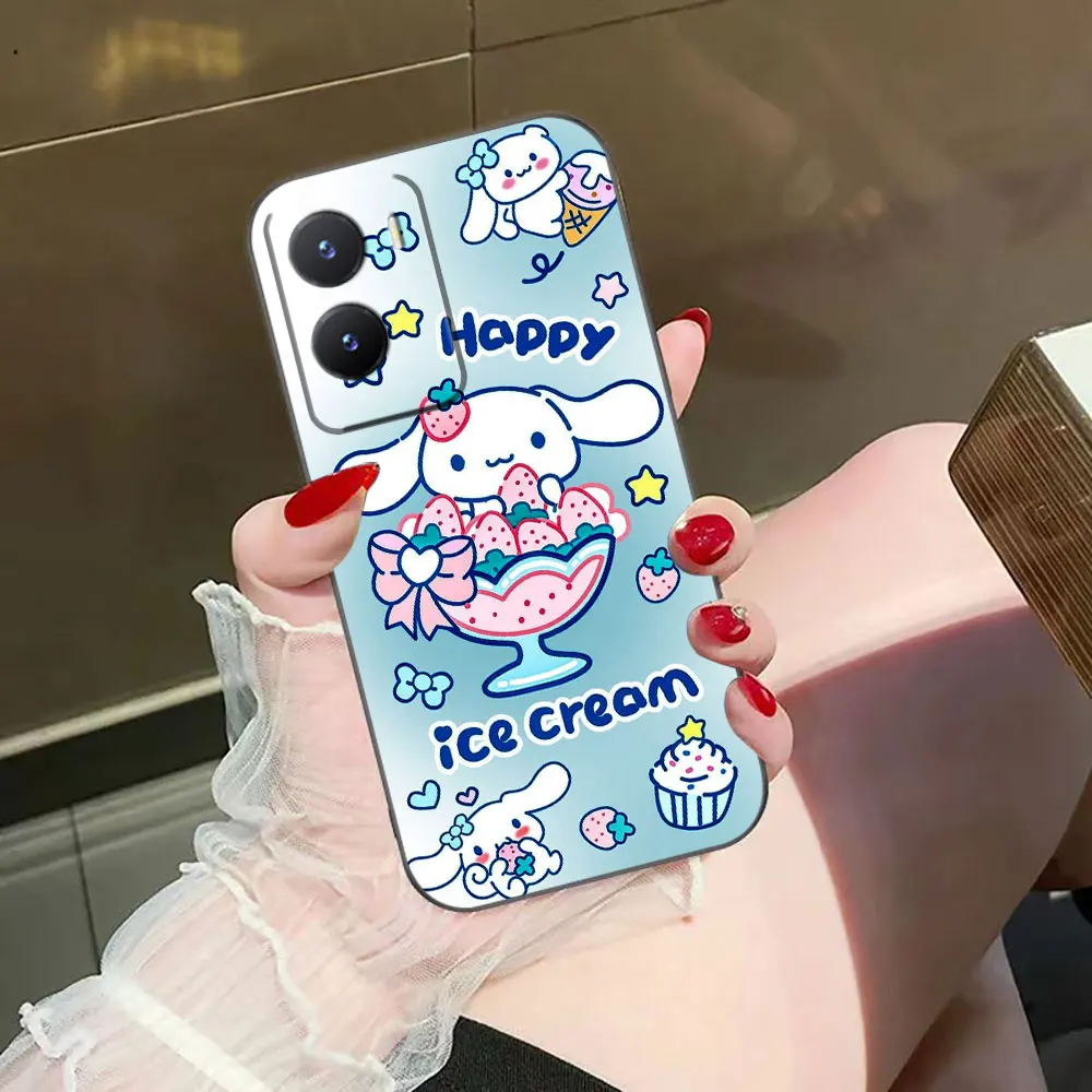 Чехол для телефона Pochacoo Dog Cinnamoroll VIVO Y100 Y93 Y78 Y77 Y76 Y72 Y50 Y51 Y36 Y35 Y28 Y27 Y22S Y21 Y20 Y19 Y17 Y17S Y16