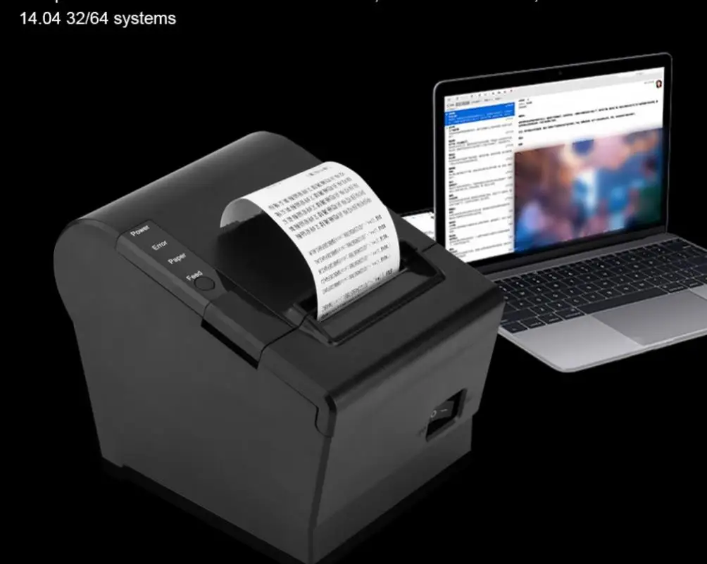 Термопринтер для чеков 80 мм с поддержкой Bluetooth и QR-кодом 3 дюйма | Компьютеры офис