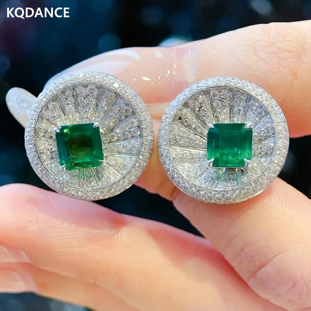 

Женские серьги из серебра 925 пробы с зеленым камнем