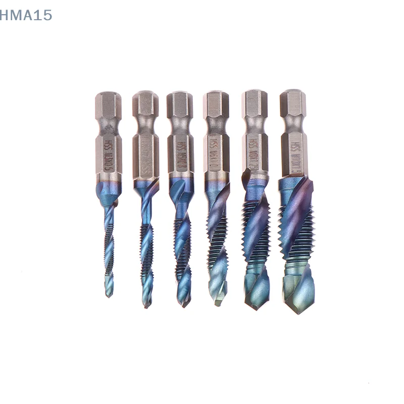 Шестигранный хвостовик 6 шт. синий короткий композитный кран для сверления и