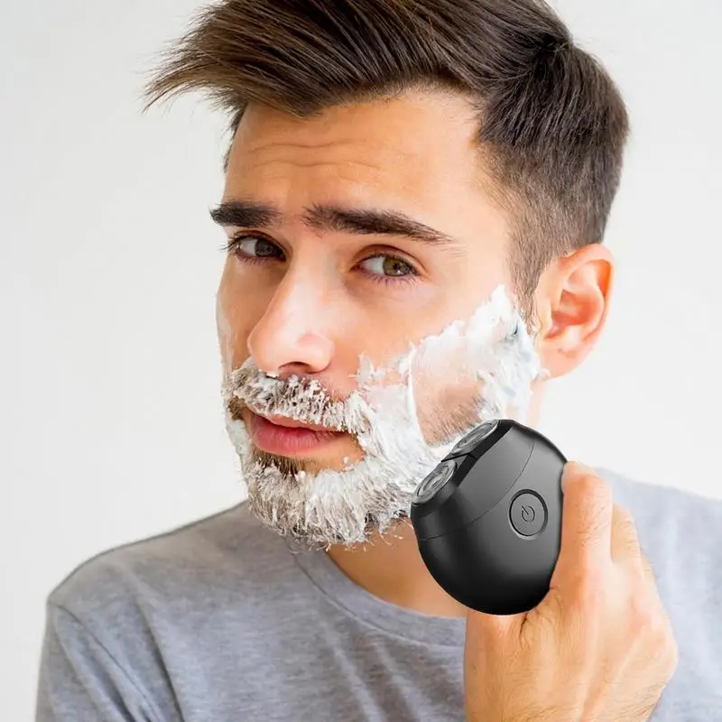 

Portable Electric Shaver Mini Razor For Men USB Rechargeable Mobile Pocket Size Shaver Precision Trimmer Washable Travel Foil