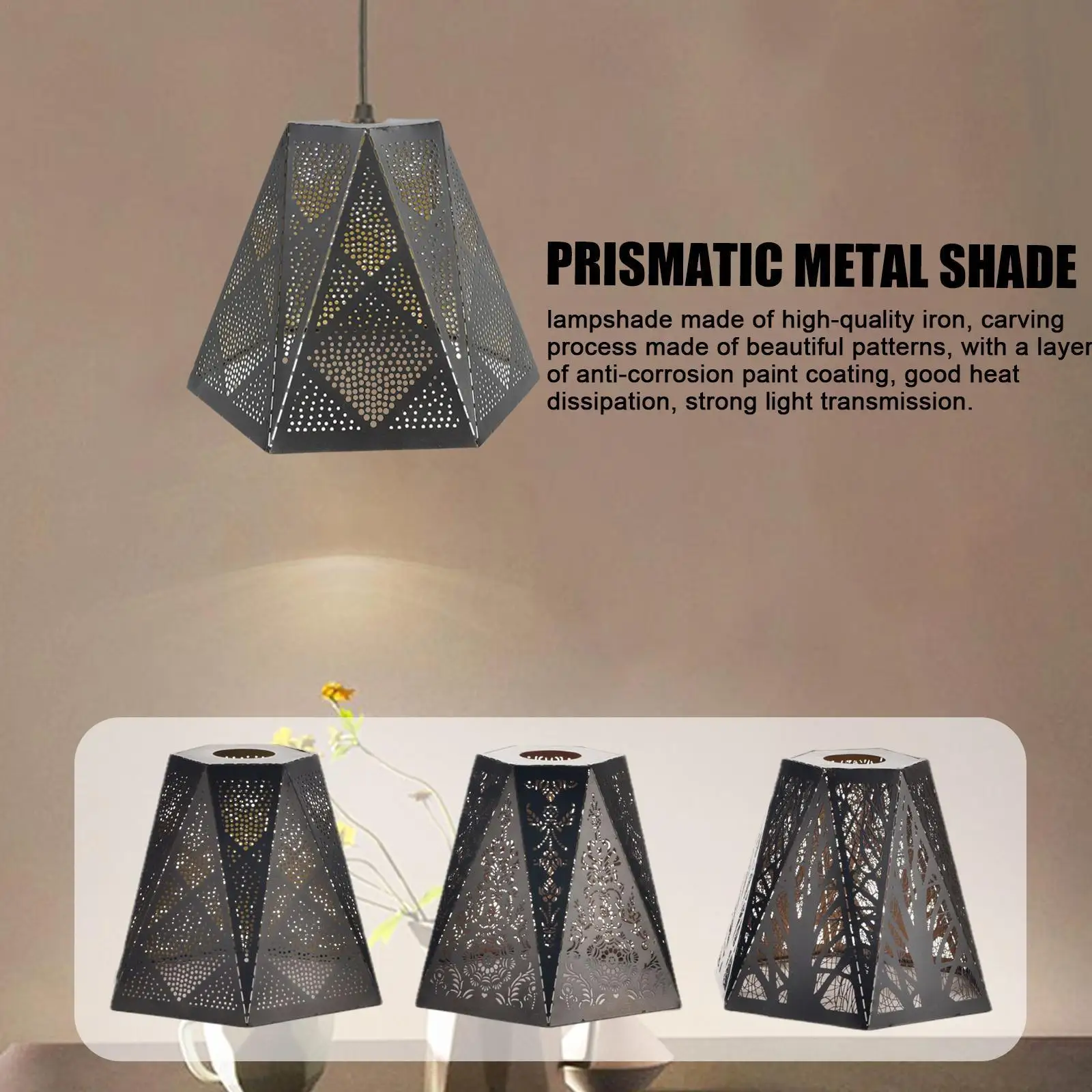 

Lamp Shade Lampshade Cover Table Shades Floor Clip Lamps Metal Chandelier Pattern Gothic Iron Tree Lampshades Trees Hollow O8a2
