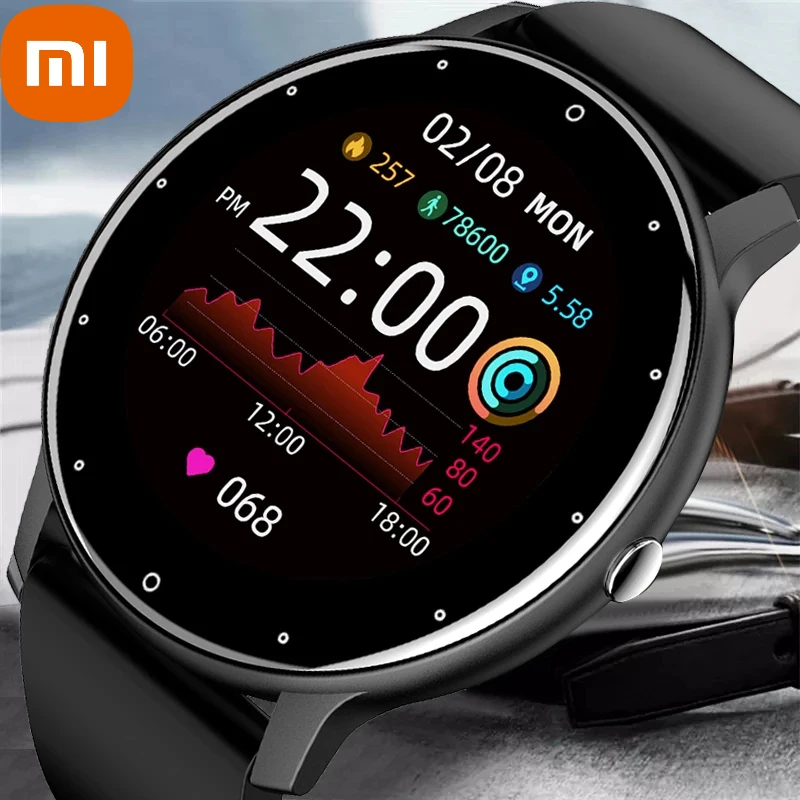 

Xiaomi New Ultra-thin Smart Watch Men Full Touch Screen Sport Fitness Watch IP67 Waterproof Bluetooth for Android Ios phone