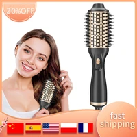 one step hair dryer and volumizing hot air brushceramic straightener brush hot comb salon ionic hair brush for all hair types