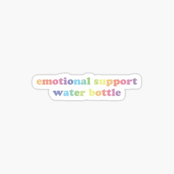 Emotional Support Water Bottle  10PCS Stickers for Room Window Luggage Background Funny Decor  Stickers Bumper Wall Cartoon Home