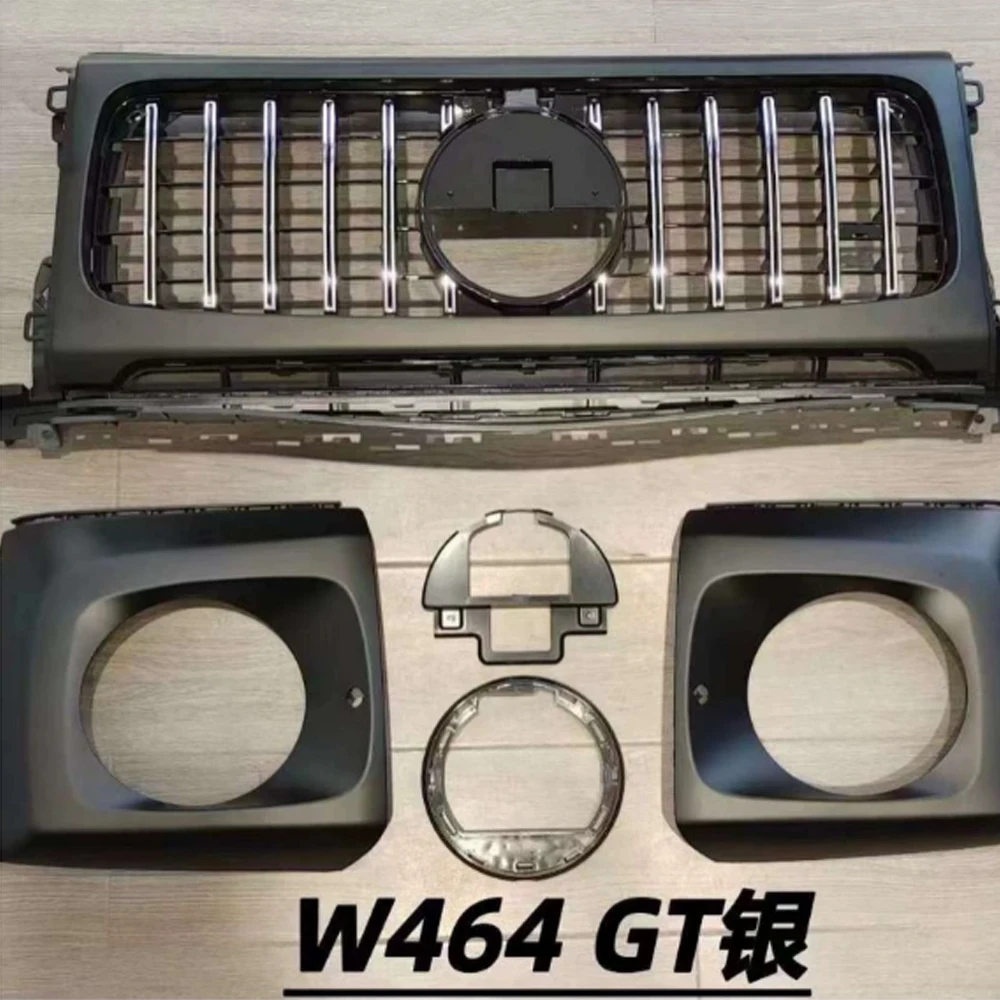 Фото Для Benz G Class W464 G500 G350D G400D 2019-2024y к решетке G63 Материал ABS GTR Стиль Racing Grills Для G wagon №3