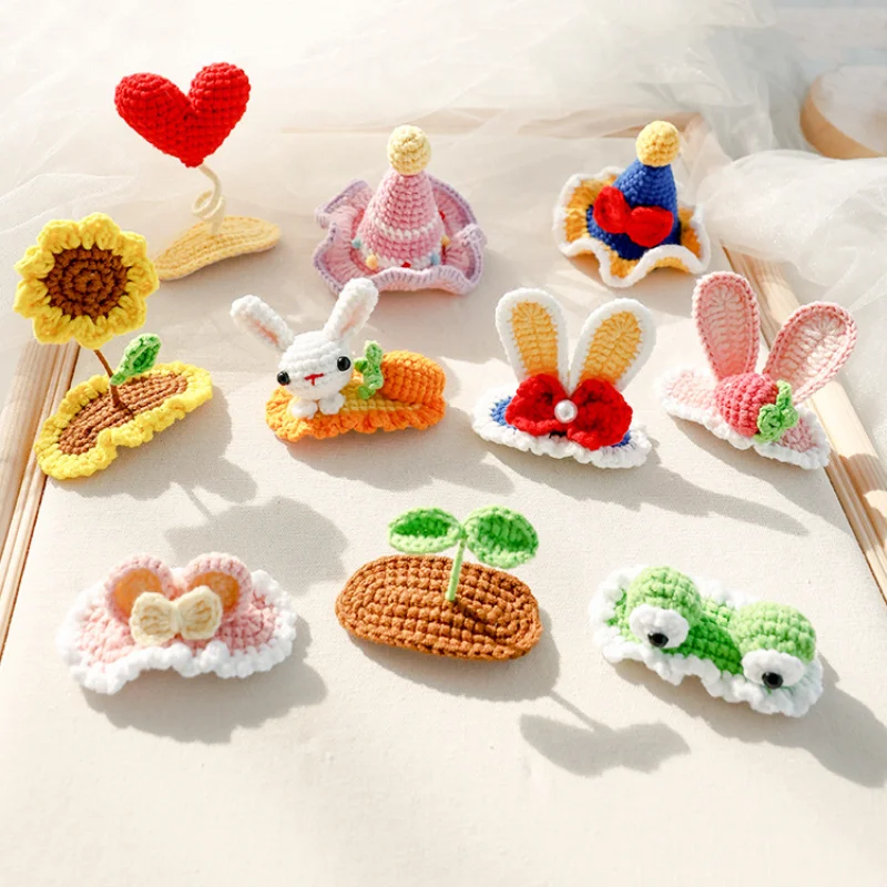 

Pin Dogs Dog Bunny Hair Hairpin For Clip Wool Accessories Dog Grooming Pet Gifts Ears Knitted Hair Headdress Puppy Clips 1pcs