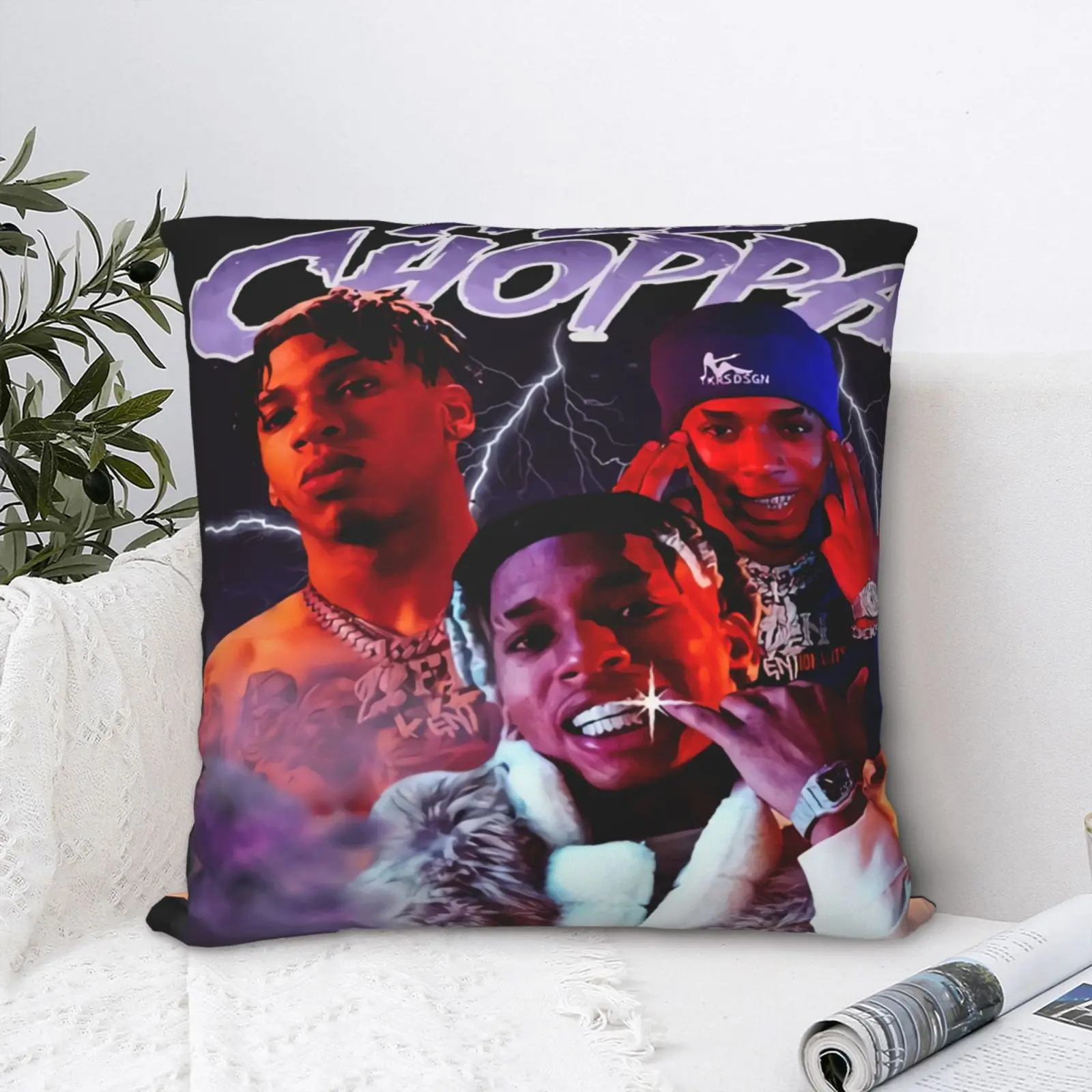 

Nle Choppa Choppa Style Pillow Case Modern Decorative Pillows For Bed Decorative Pillows For Sofa Big Size Big Size Pillowcase