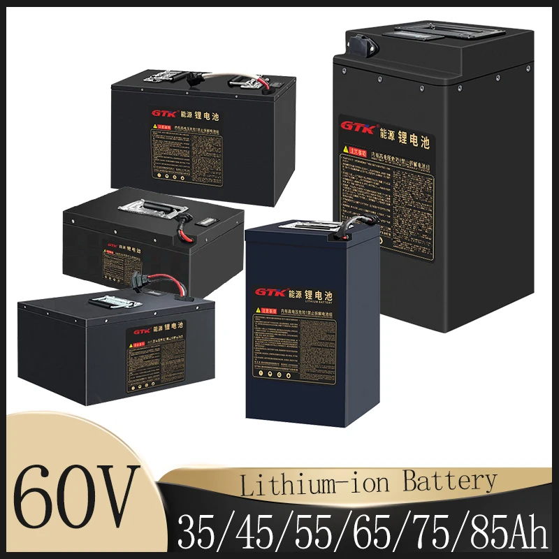 

Литий-ионный аккумулятор GTK 60 в, 55 Ач, 65 Ач, 70 Ач, 85 Ач, 3000 Вт, bms, электрическая педаль, автомобиль, мотоцикл, электрический для внедорожника, пля...