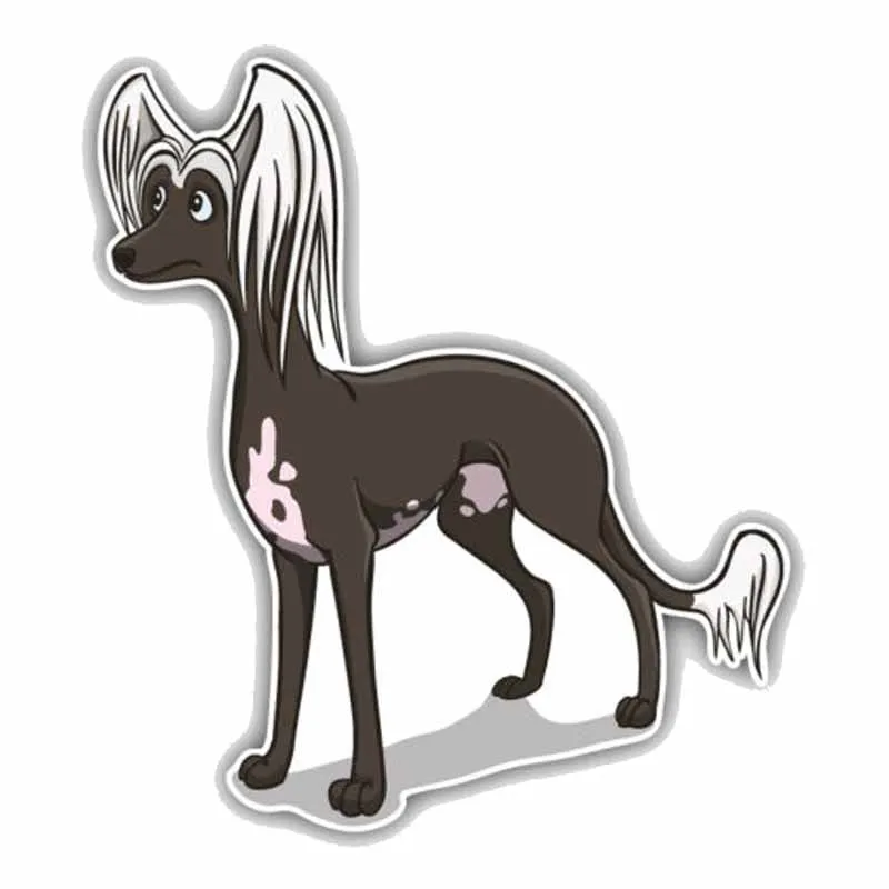 

China Crested Black Dog Vinyl Car Car Sticker for Car Motorcycle Laptop