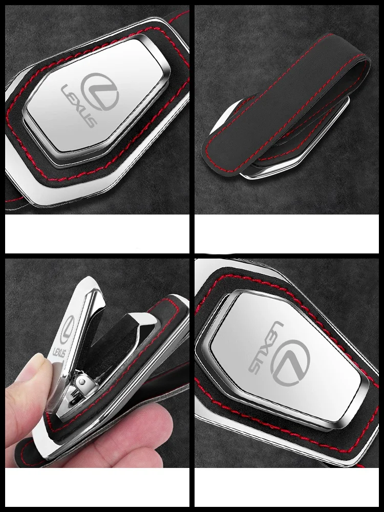 Для автомобильных очков LEXUS искусственная кожа солнцезащитный козырек