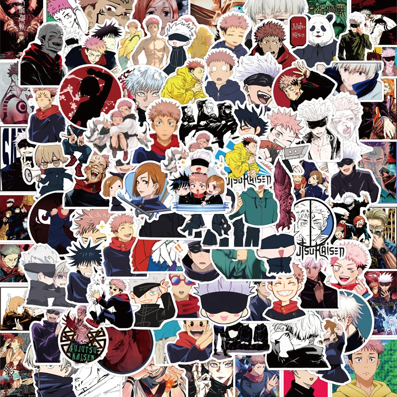 

10/30/50PCS Jujutsu Kaisen Cartoon Anime Graffiti Stickers For Laptop Luggage Phone DIY Skateboard Helmet Guitar Kids Toys