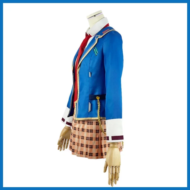 FC6Anime Game Heaven Burns Red Kayamori Ruka Косплей Костюм Парик Японский JK Школьная форма Юбка