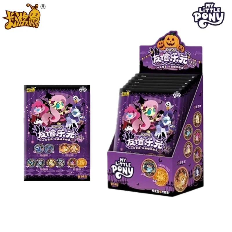 Фото Оригинальный значок KAYOU My Little Pony с двусторонним изображением конфеты, версия Star Fantasy, коллекционные игрушки с персонажами аниме, подарки. №5