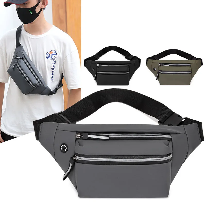 Men Women Waist Bag Fashion Chest Bag Outdoor Travel Sports Bag Pack Hip Waist Packs Wallet Purse Casual Pauch