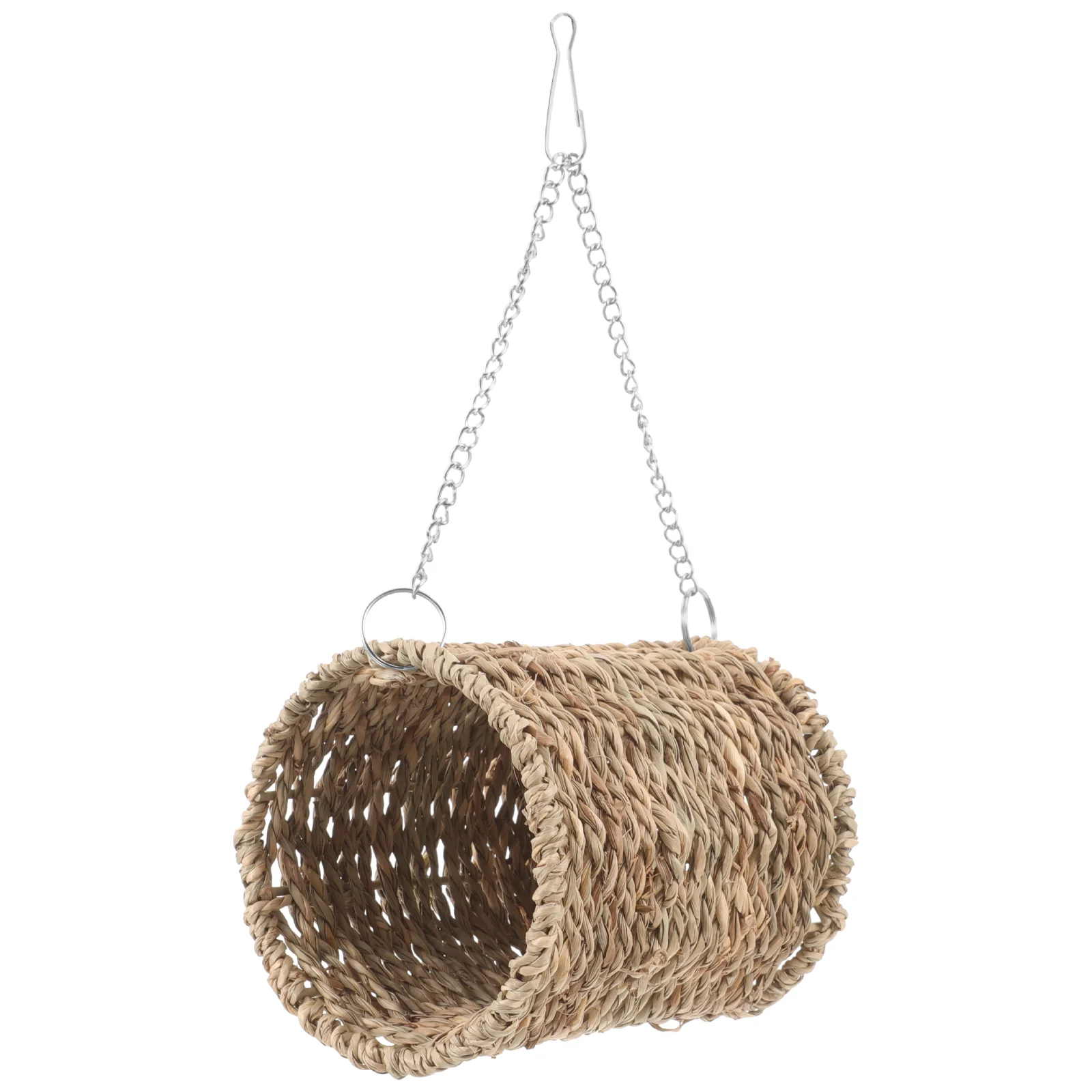 

Hamster Cage Hammock Hanging Cradle Parakeet Toys Pet Bed Woven Straw Nest Small Animals