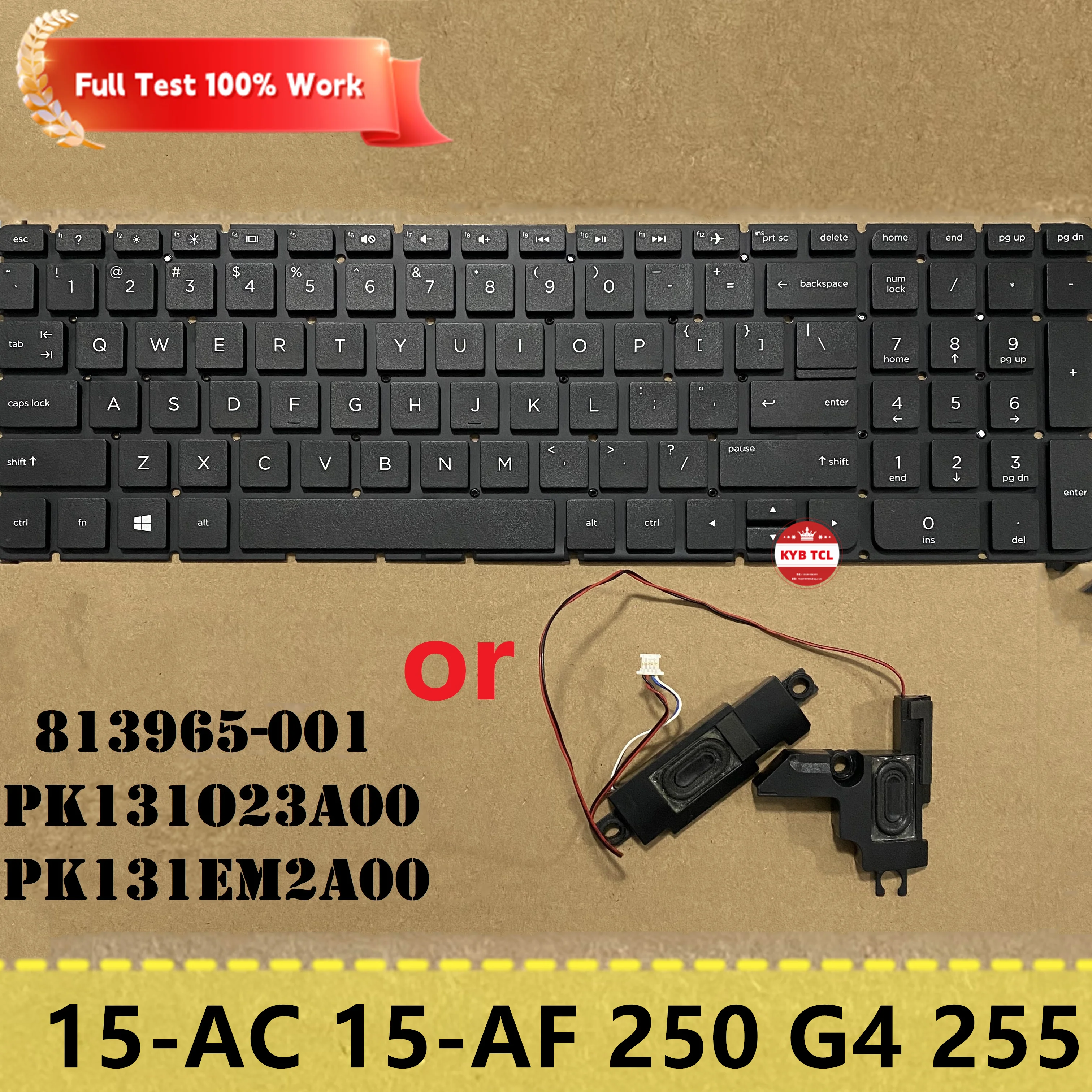 Ноутбук 813965-001 PK131O23A00 PK131EM2A00 для HP 15-A 15-AC 15-AF 15-AC121DX FGKB 250 G4 255 Клавиатура ноутбука США