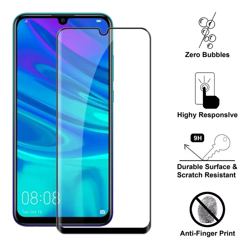 

Tempered Glass for Huawei P Smart 2019 Full Cover Protective Film for Huaway Psmart 2019 POT-LX1 6.21inch Screen Protector Glass