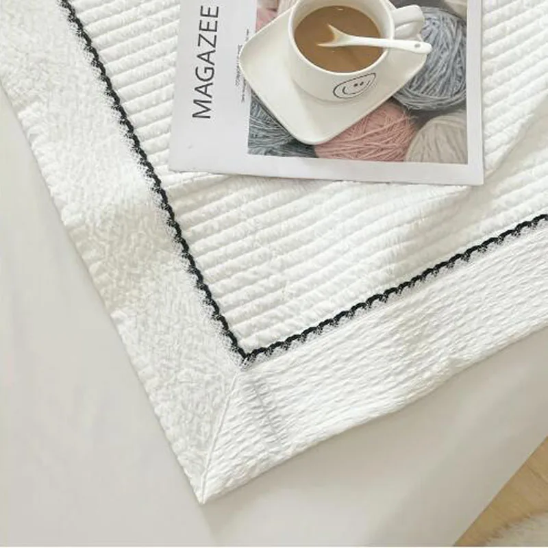 Корейское летнее одеяло милое стеганое тонкое принцессы из хлопчатобумажной