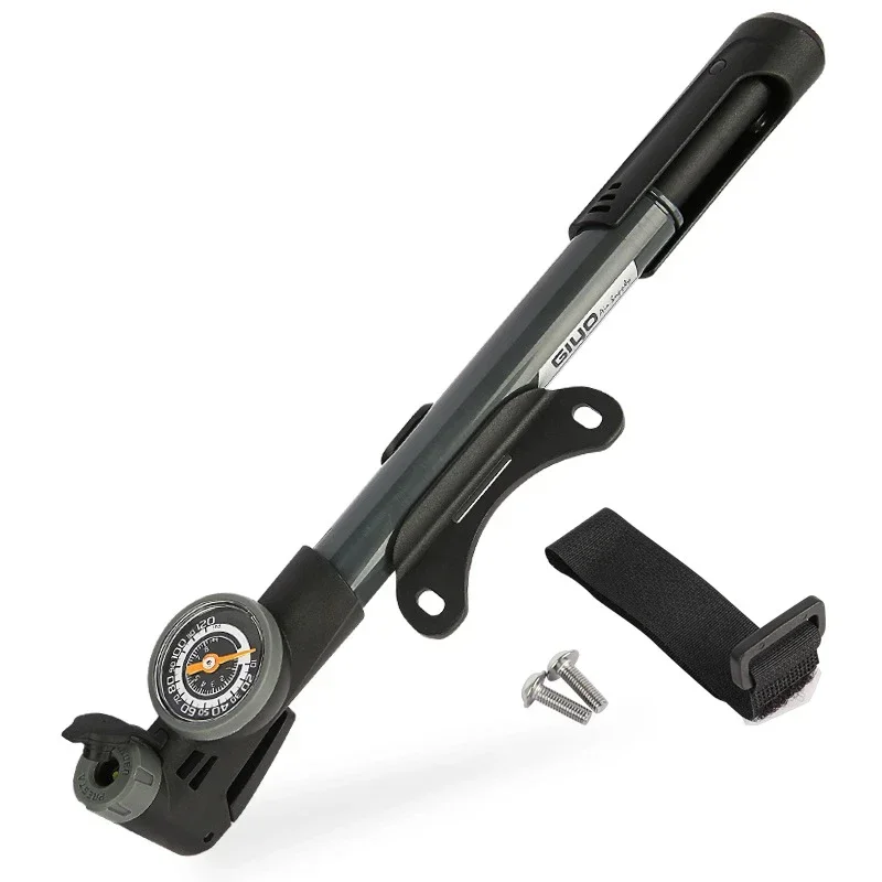GIYO GP-991 Велосипедный портативный насос EIEIO 120psi Мини-надувной насос высокого давления с манометром PrestaSchrader Valve Аксессуары для велосипеда (art.: 3920ccbf99344) - 3920ccbf99344