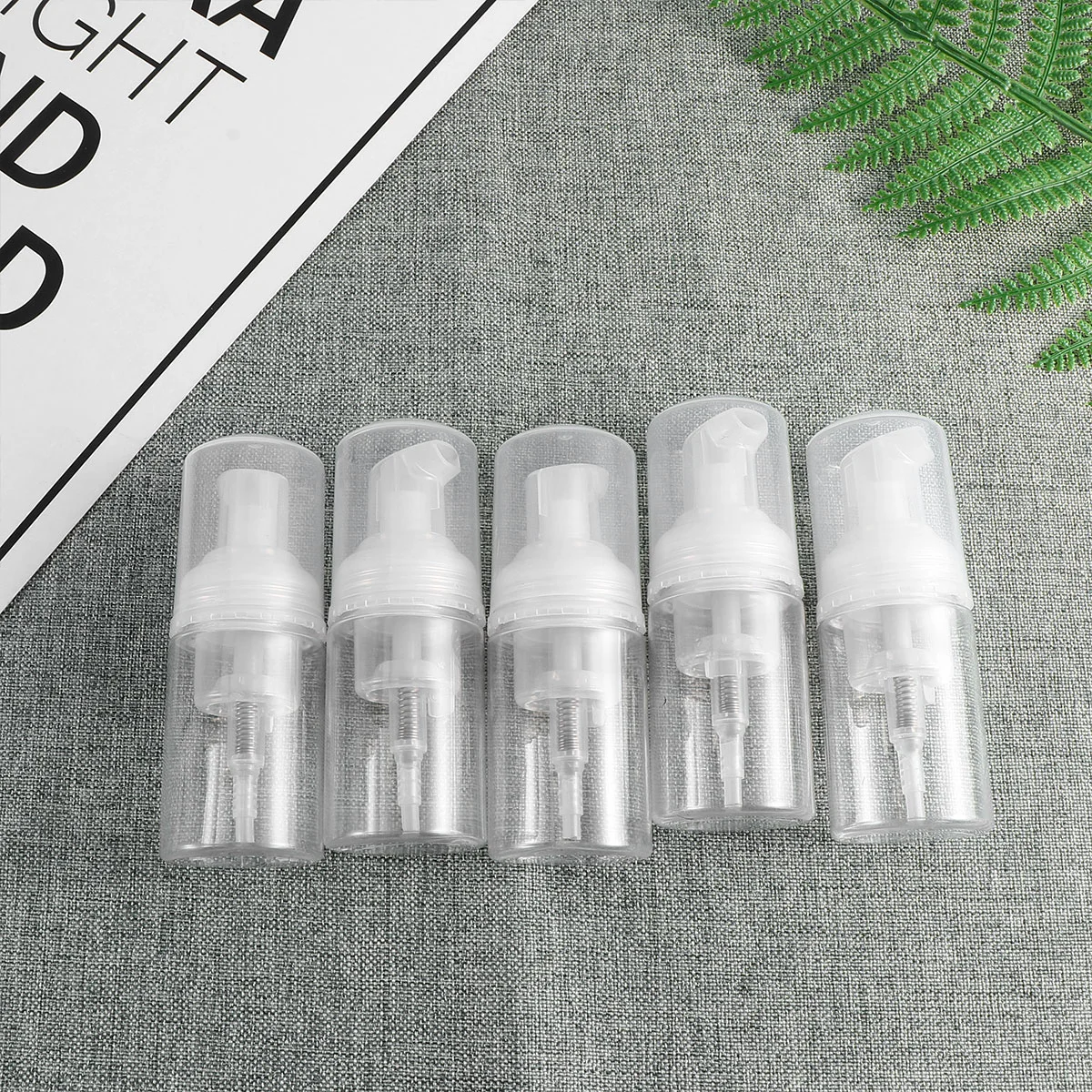 

5 Pcs Shampoo Pump Bottle Refillable Bottles Pump Empty Containers