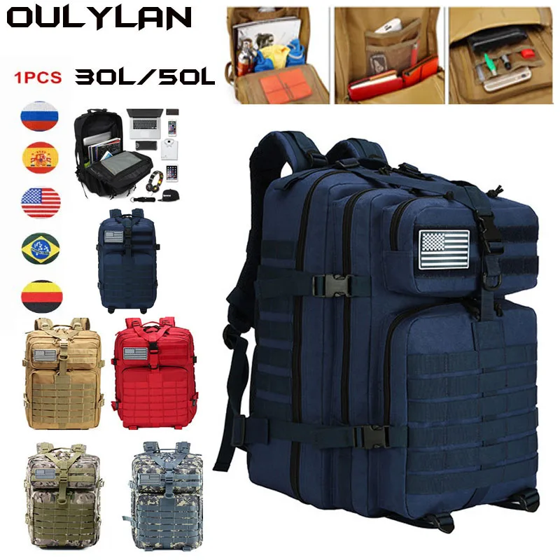 

50L/30L 900D Tactical Knapsack Hiking Camping Military Tactical Backpack Outdoor Hunting Hiking Camping Equipment Travel Bags