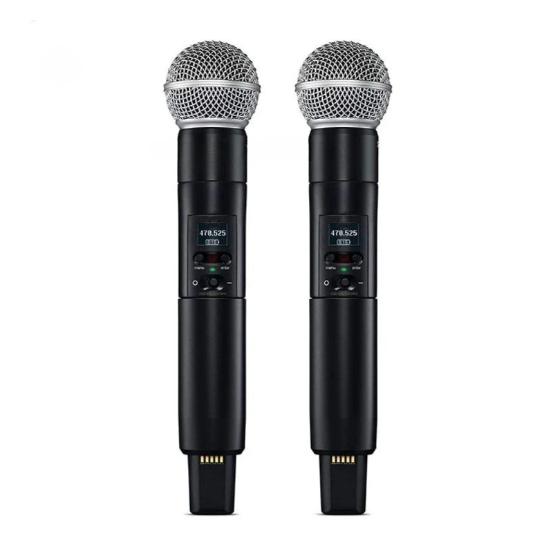 Фото Двухканальный беспроводной микрофон BETA58A SM 58 KSM8/9, профессиональный UHF-микрофон для церкви №5