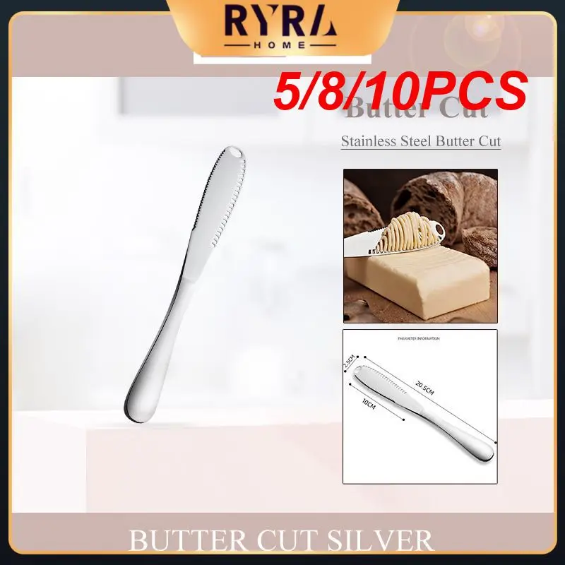 

5/8/10PCS Butter Knife Stainless Steel Butter Spreader Wipe Cream Bread Jam Multifunction Cheese Dessert Knife Kitchen Tools
