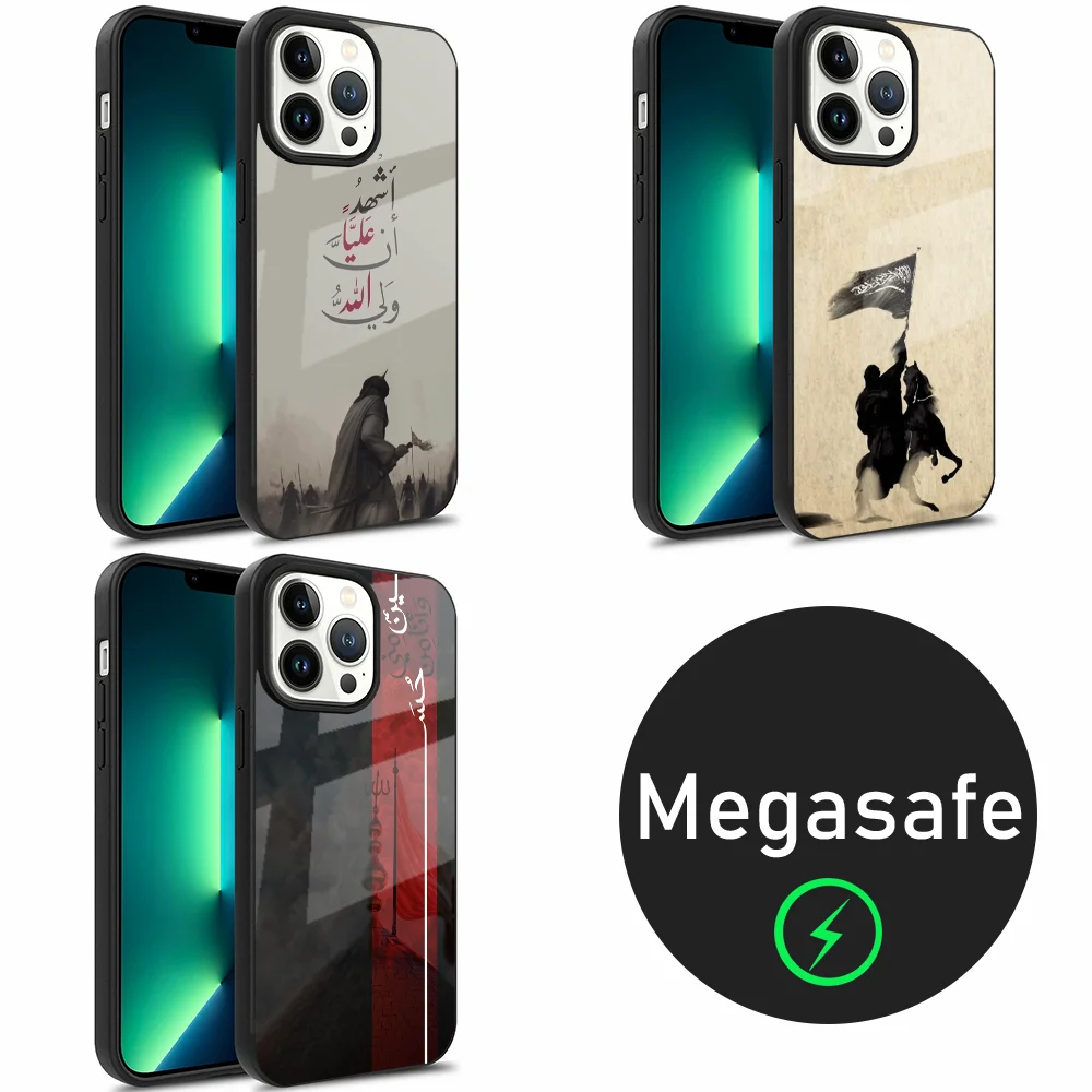 Imam Hussain Shia Ali Phone Case For iPhone 16 15 14 13 12 11 Plus Pro Max Mini Magsafe Magnetic Wireless Charging