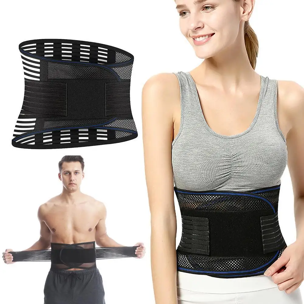 

Sport Adjustable Lumbar Back Belt Brace Anti-skid Breathable Waist Support Belt for Summer Gym Fitness Waist Trainer Body Shaper