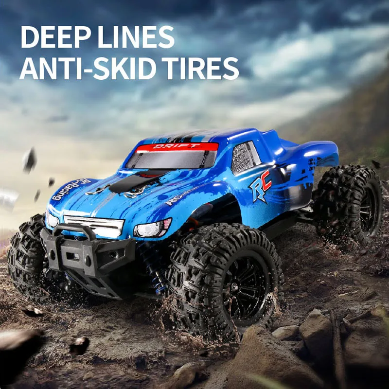 

Игрушечный Радиоуправляемый грузовик 1:18 Bigfoot Monster 4x4 с дистанционным управлением восхождение по бездорожью Truggy автомобиль водонепроницаем...