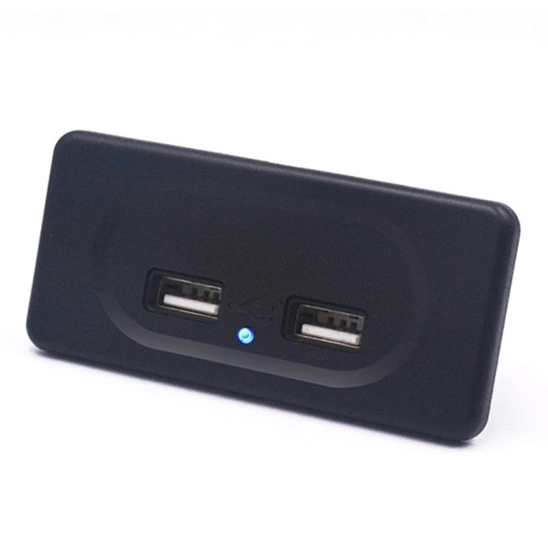 Двойная USB-розетка для зарядного устройства 3 1A 12 В быстрая зарядка авто грузовика