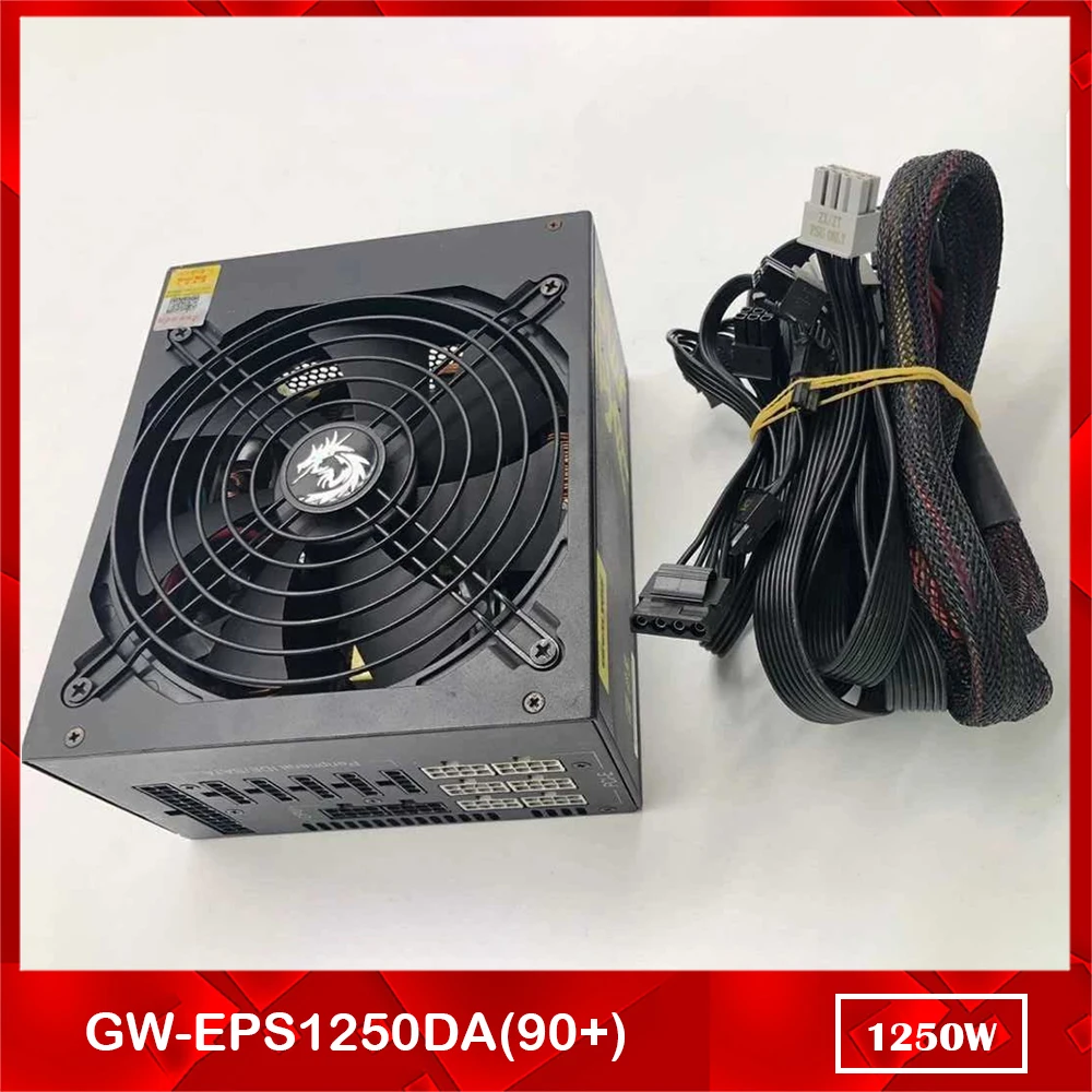 1250W For Mining Power Supply for Great Wall GW-EPS1250DA (90+) 24P 4P+4P 6P+2P 6*8P SATA*6 100% Test Before Shipment