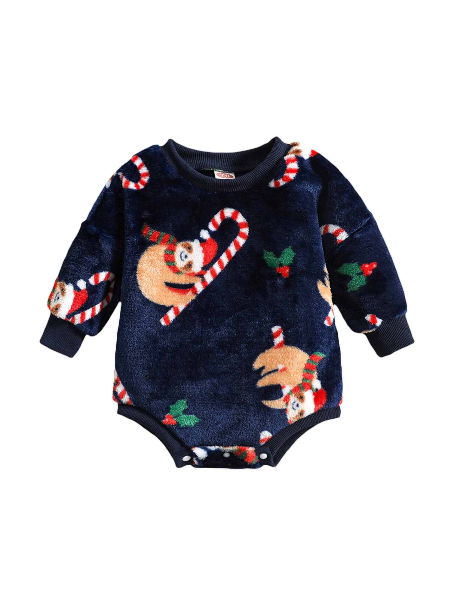 

Детское Фланелевое боди с длинным рукавом, на Возраст 3-24 месяца