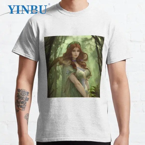 

Enchanted Forest Guardian t shirt fashion men clothing 2023 funny shirt